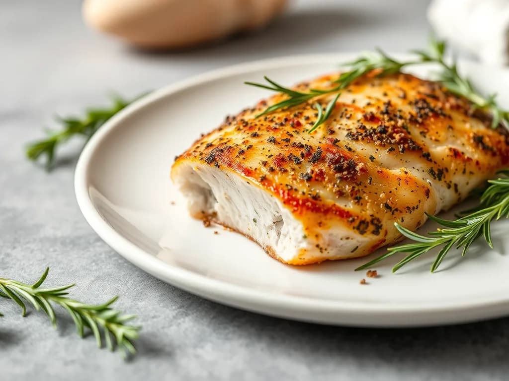 Simple Pan-Seared Herbed Chicken Breast