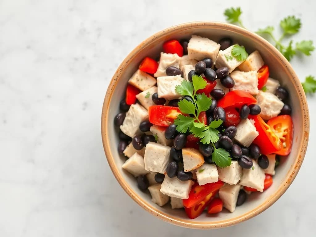 Zesty Turkey and Black Bean Power Salad