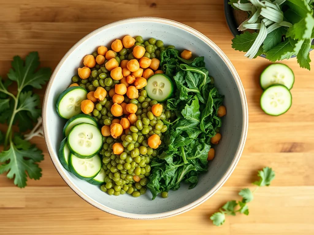 Hearty Lemon-Garlic Lentil and Kale Power Bowl