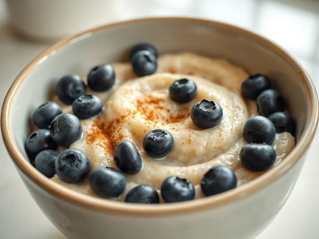 Warm Blueberry Quinoa Porridge