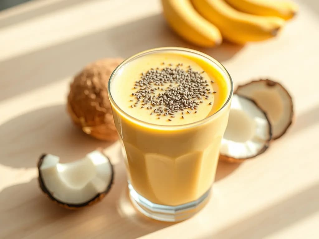 Creamy Tropical Coconut Milk Smoothie