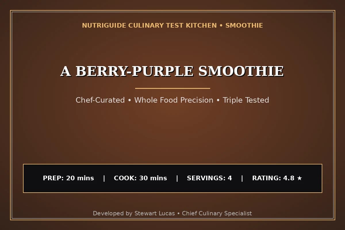A Berry-Purple Smoothie