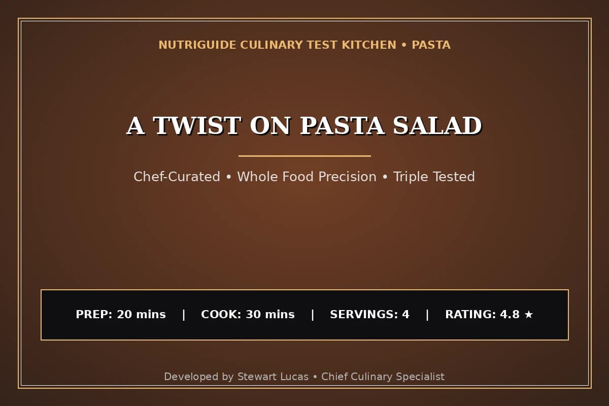 A Twist On Pasta Salad