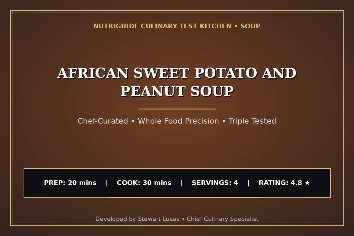 African Sweet Potato And Peanut Soup