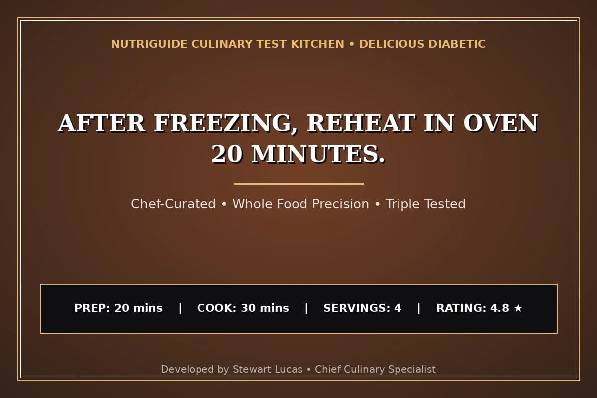 After Freezing, Reheat In Oven 20 Minutes.