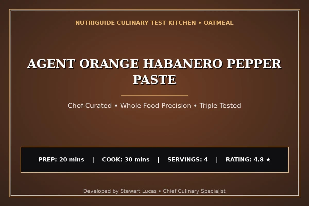 Agent Orange Habanero Pepper Paste