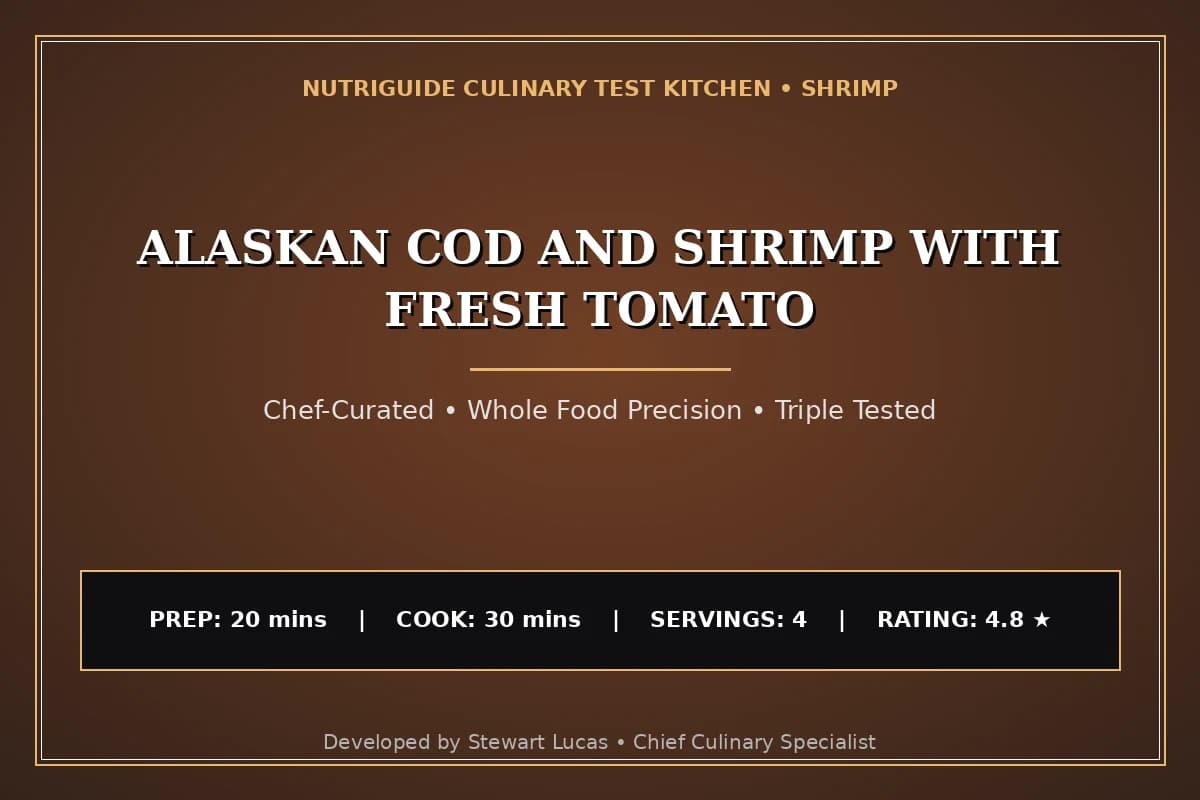 Alaskan Cod And Shrimp With Fresh Tomato