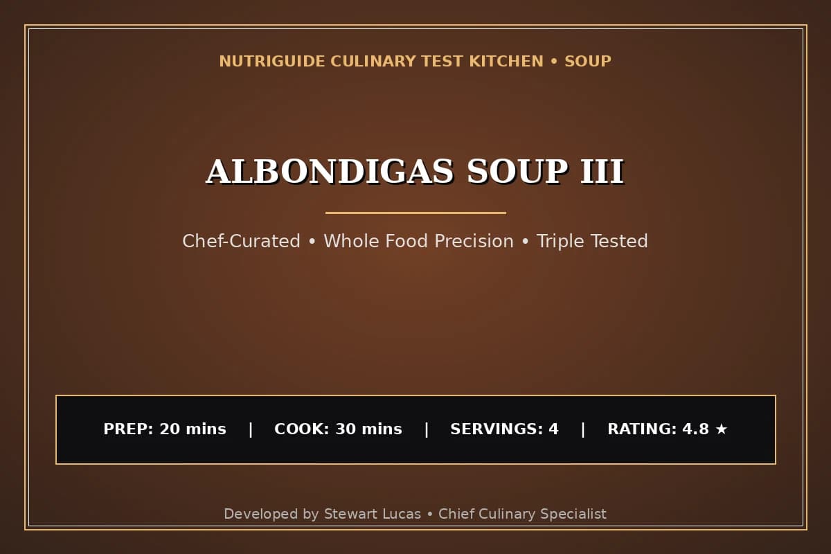 Albondigas Soup Iii