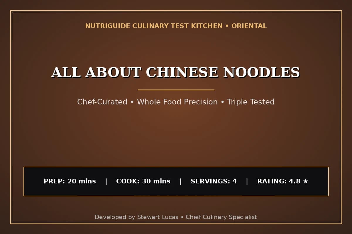 All About Chinese Noodles