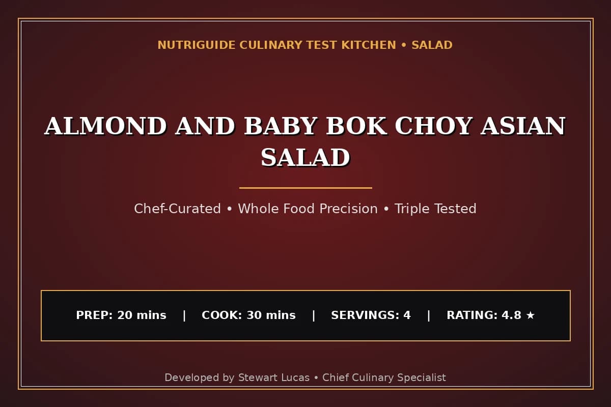 Almond And Baby Bok Choy Asian Salad