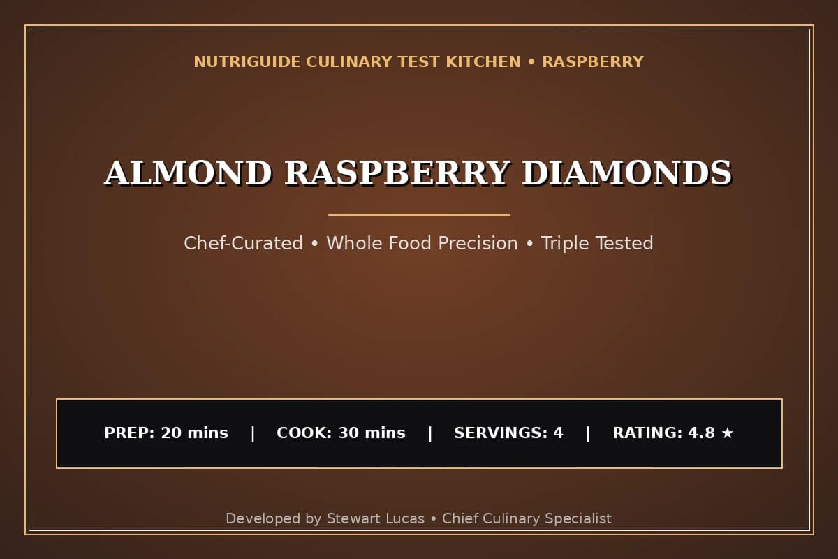 Almond Raspberry Diamonds