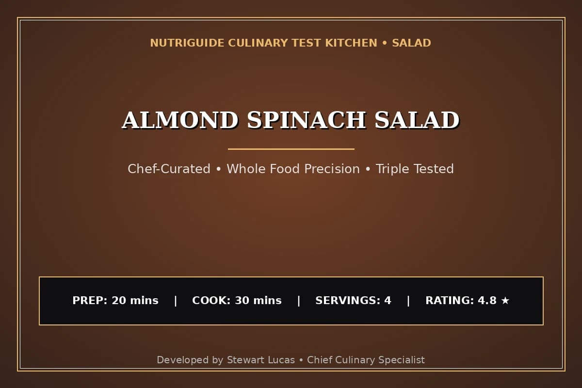 Almond Spinach Salad