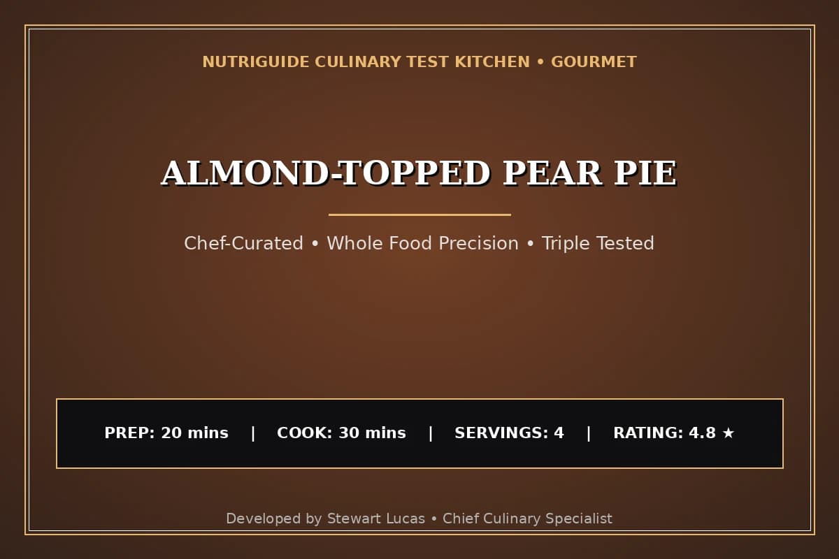 Almond-Topped Pear Pie