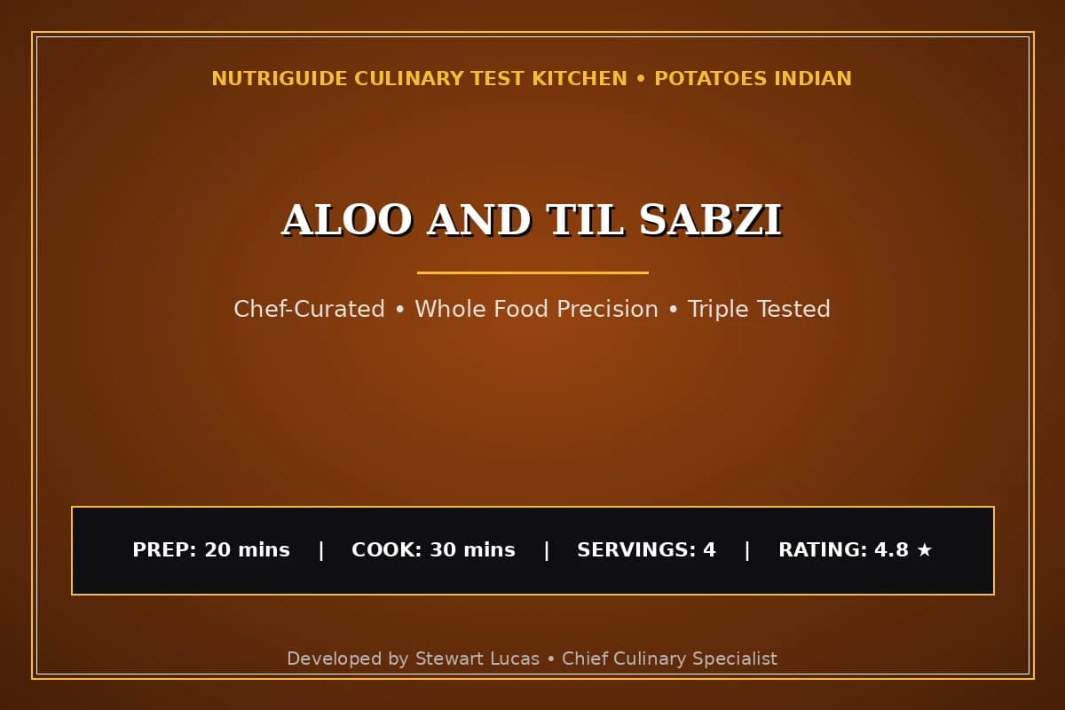 Aloo And Til Sabzi
