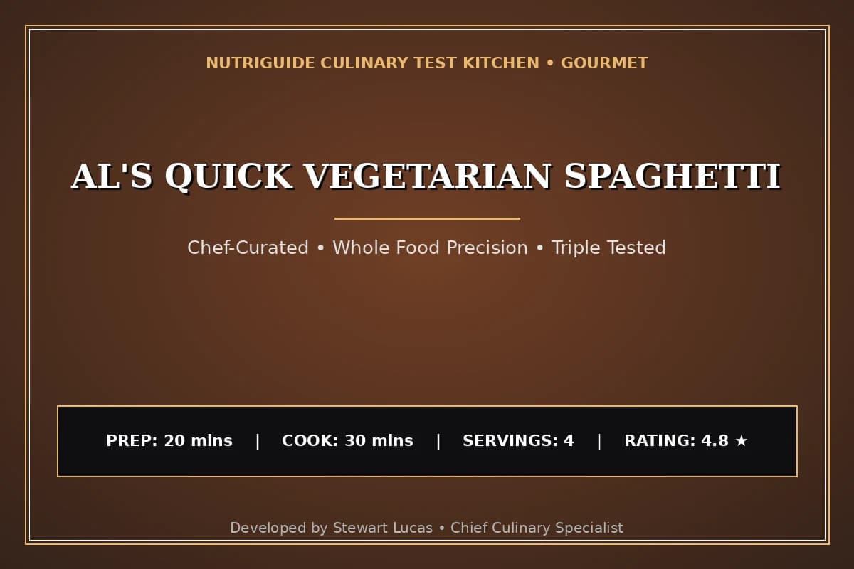 Al'S Quick Vegetarian Spaghetti