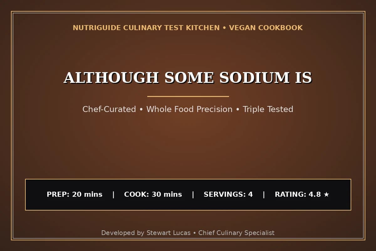 Although Some Sodium Is