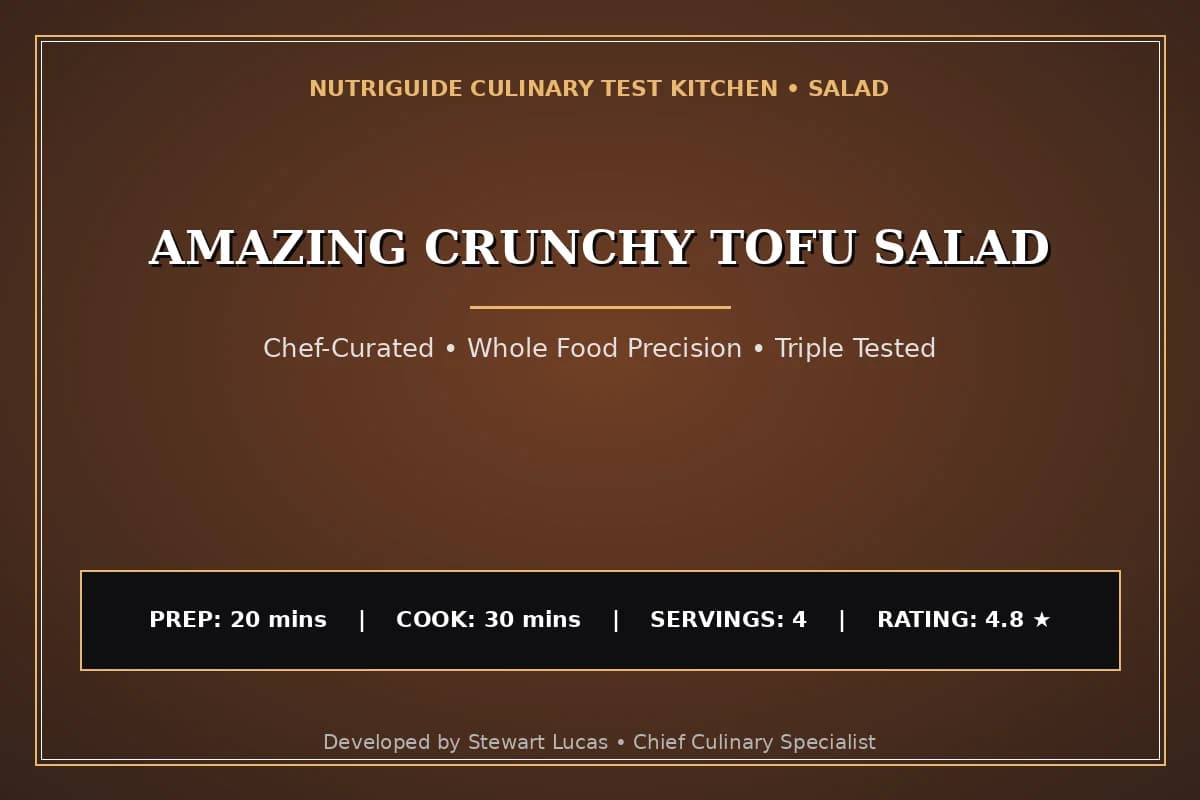 Amazing Crunchy Tofu Salad