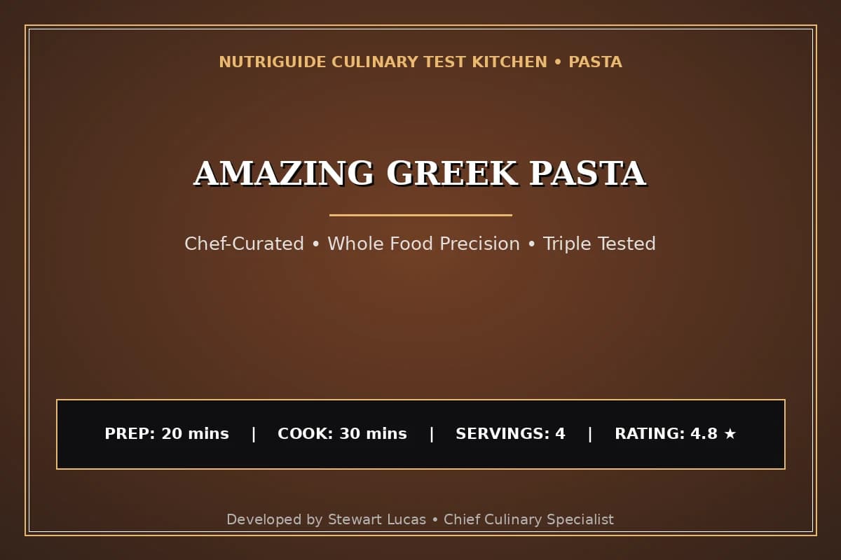 Amazing Greek Pasta