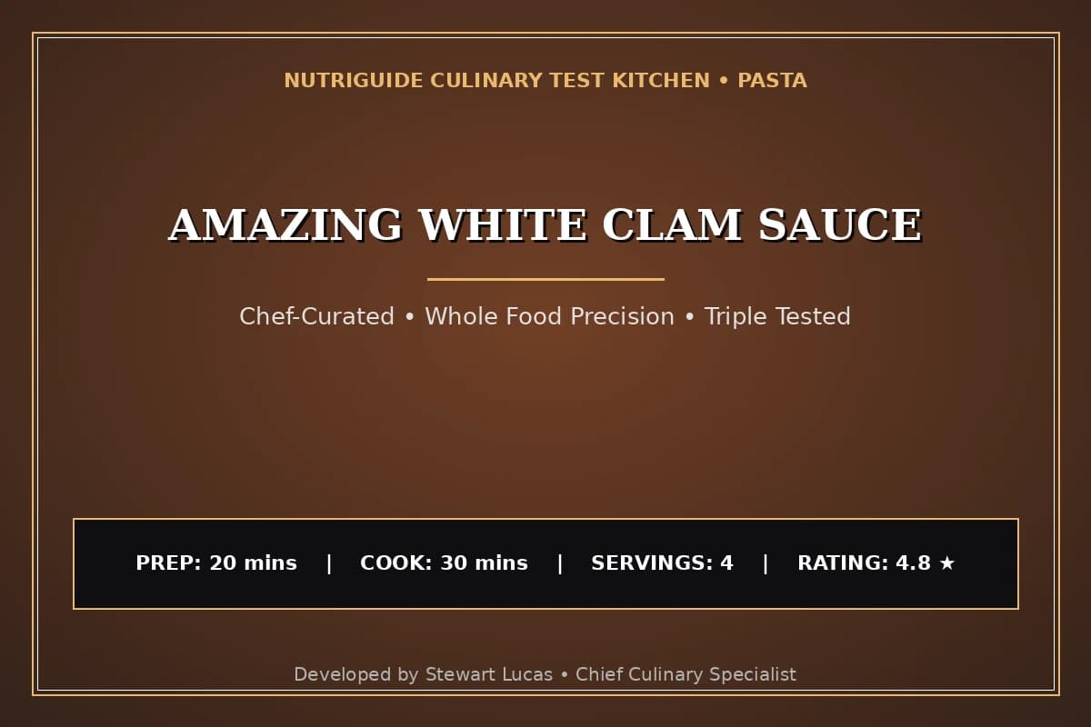 Amazing White Clam Sauce