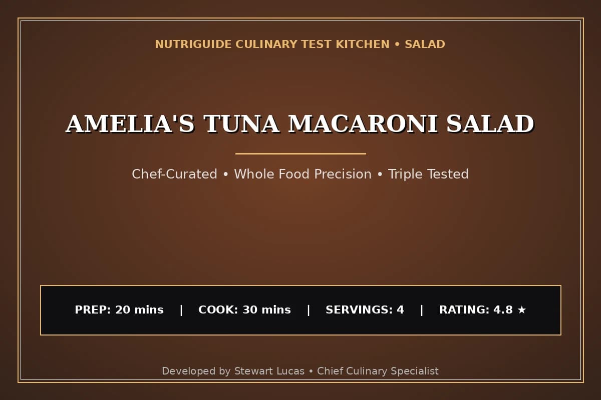 Amelia'S Tuna Macaroni Salad