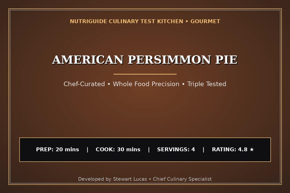 American Persimmon Pie