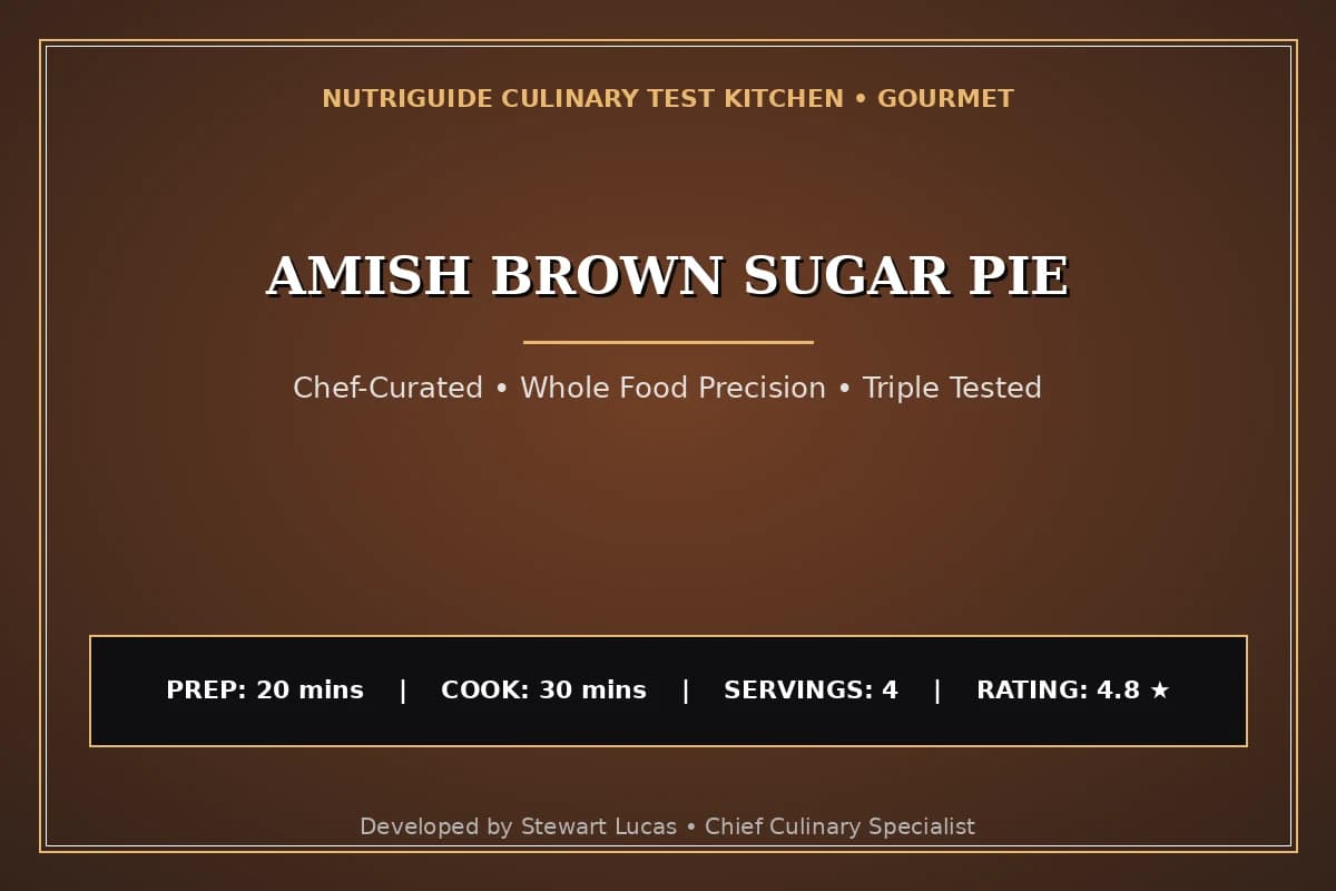 Amish Brown Sugar Pie