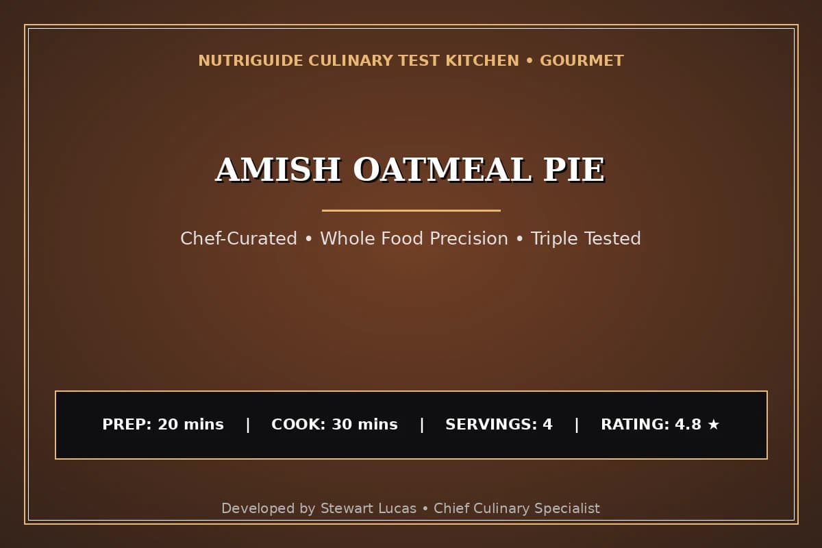 Amish Oatmeal Pie