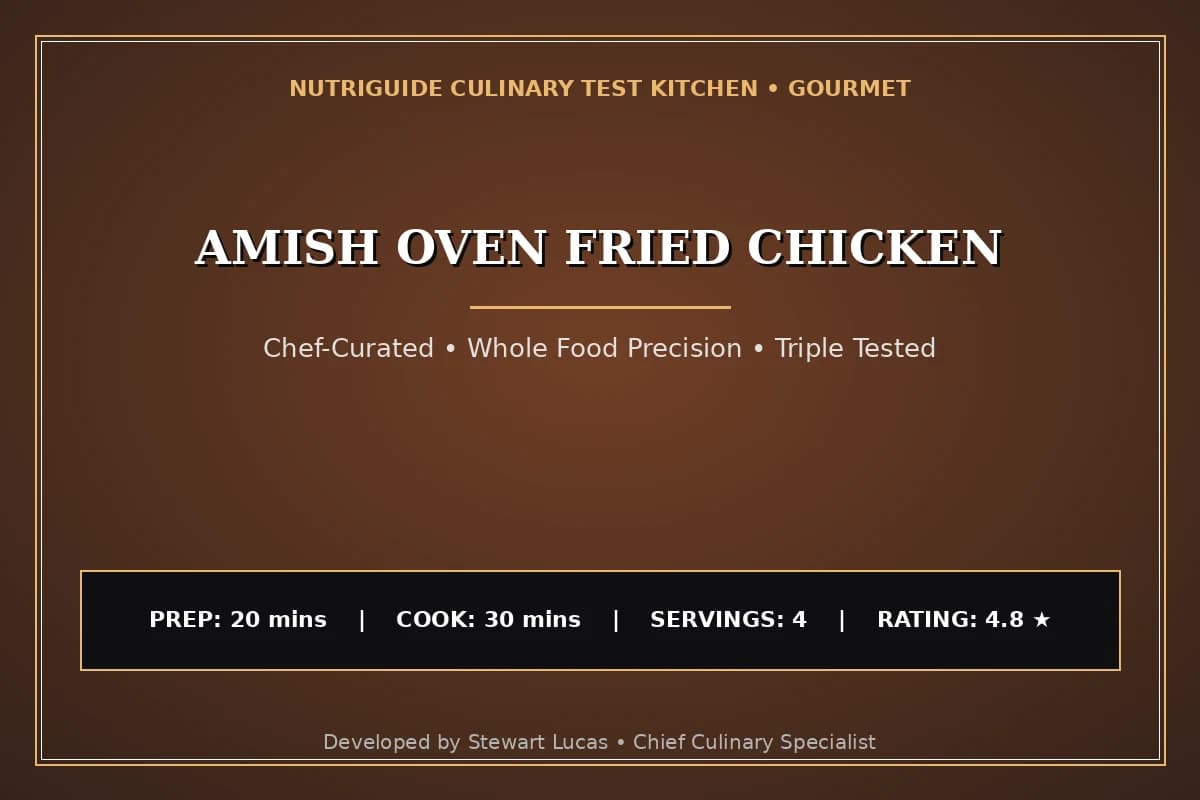 Amish Oven Fried Chicken