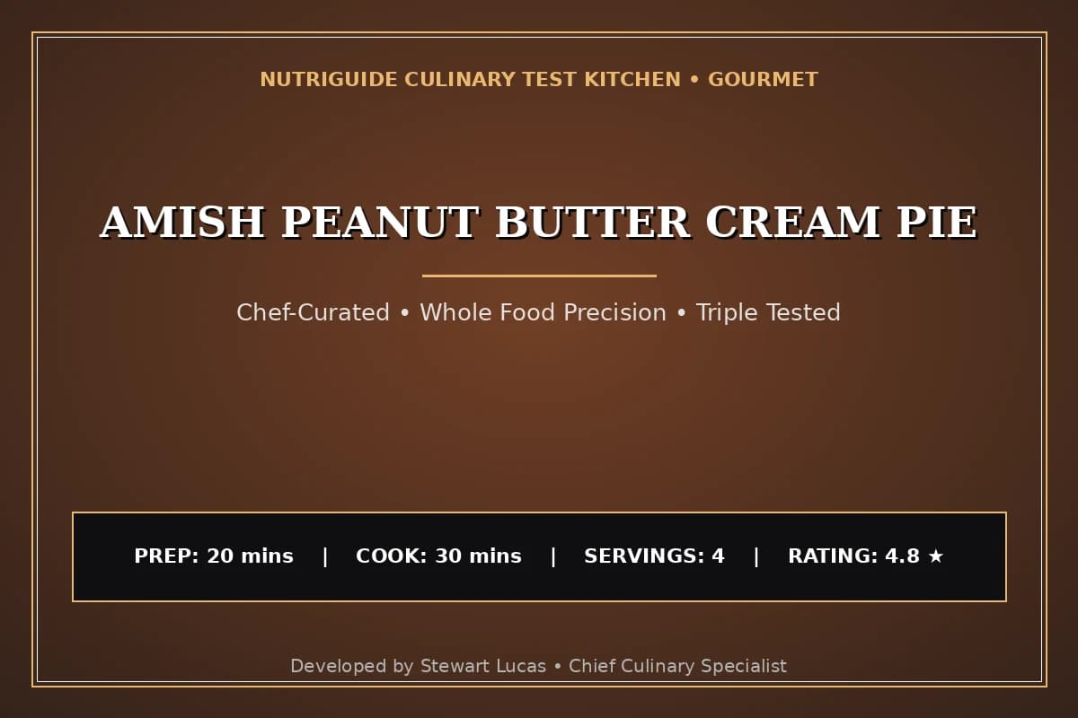 Amish Peanut Butter Cream Pie