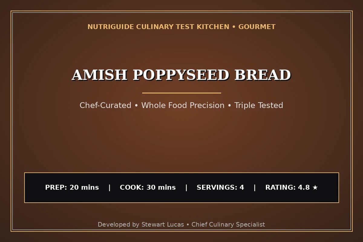 Amish Poppyseed Bread