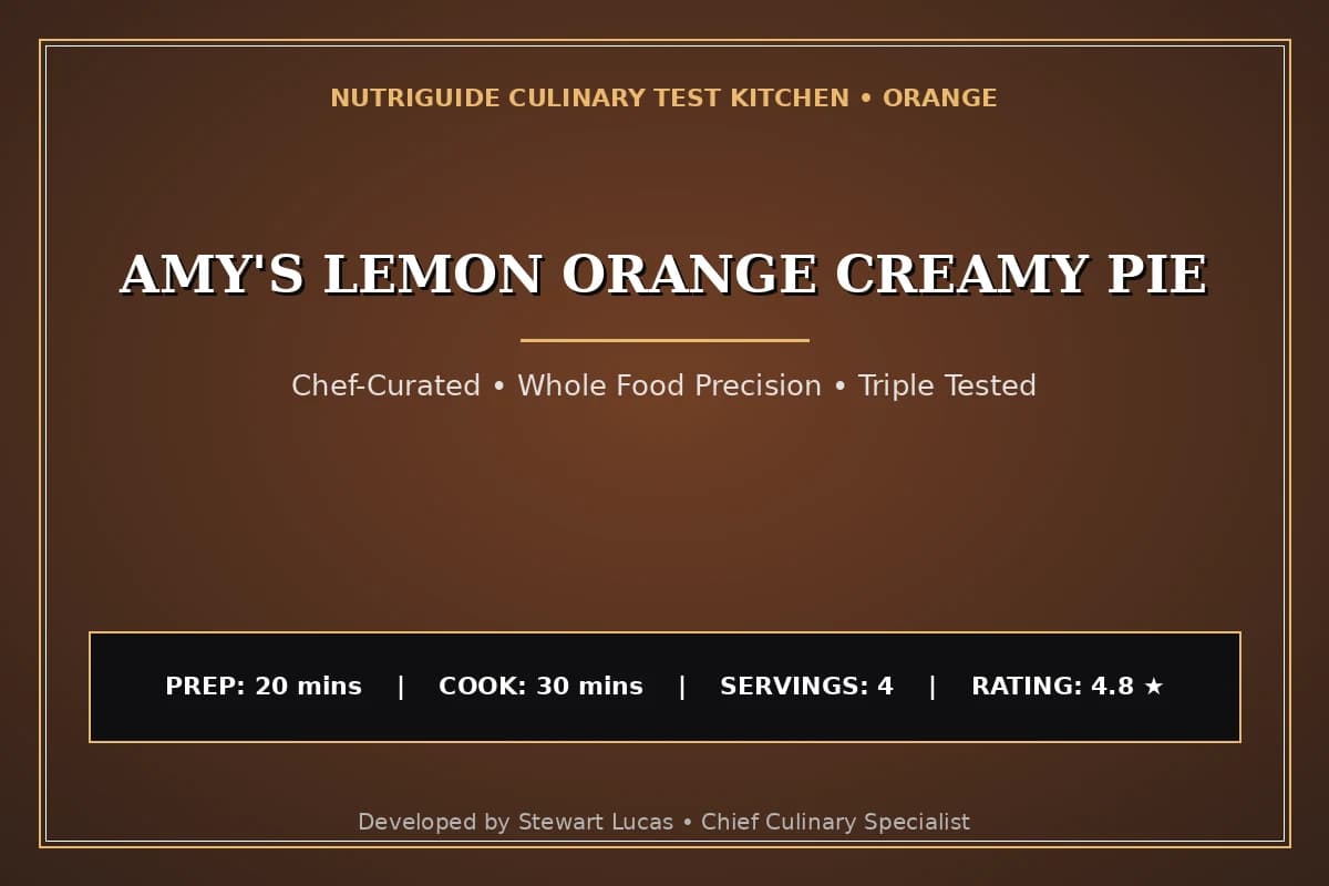 Amy'S Lemon Orange Creamy Pie
