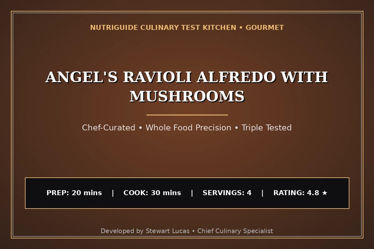 Angel'S Ravioli Alfredo With Mushrooms