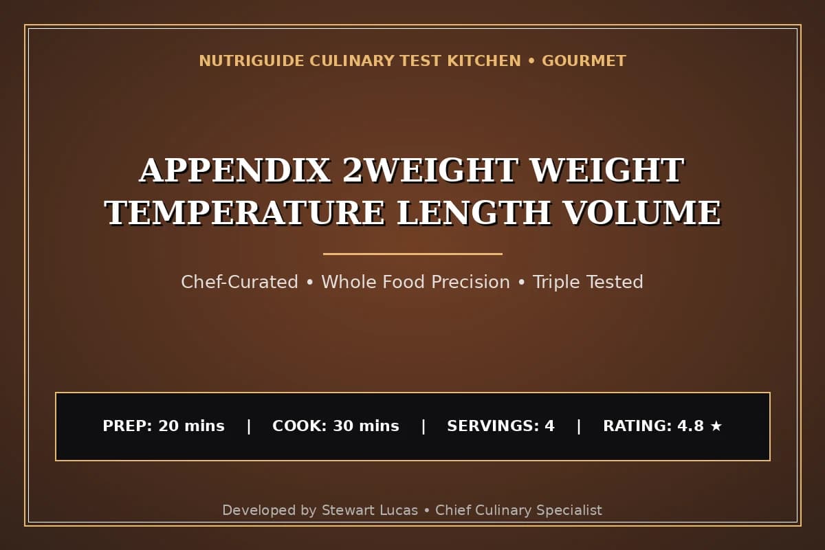 Appendix 2Weight Weight Temperature Length Volume