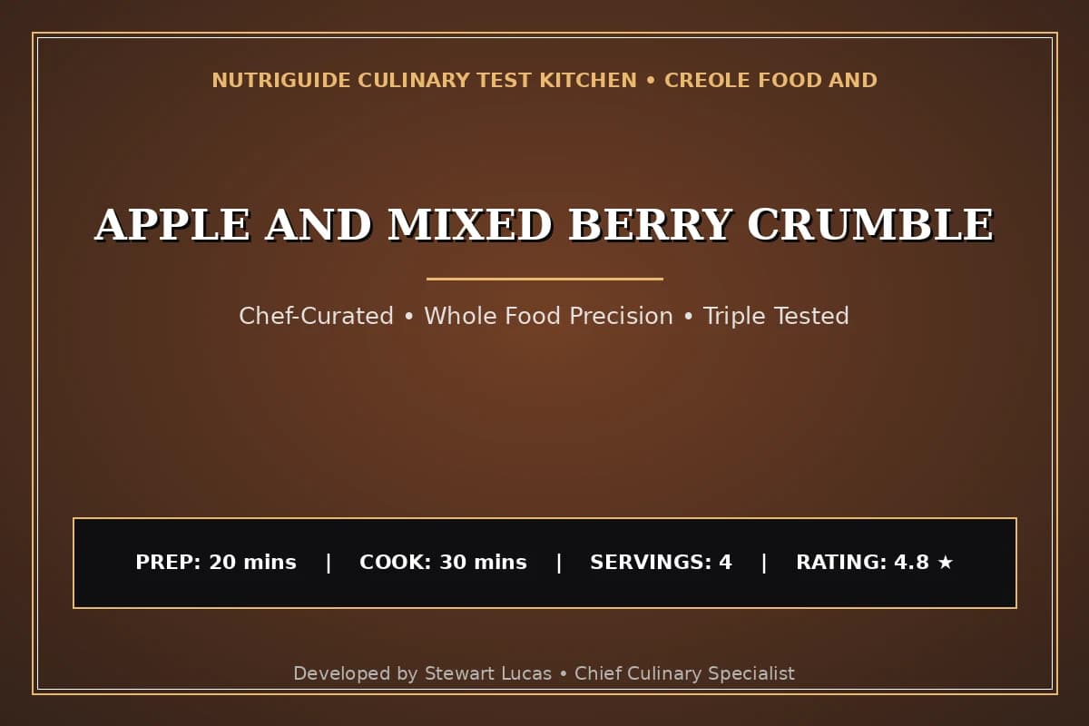Apple And Mixed Berry Crumble