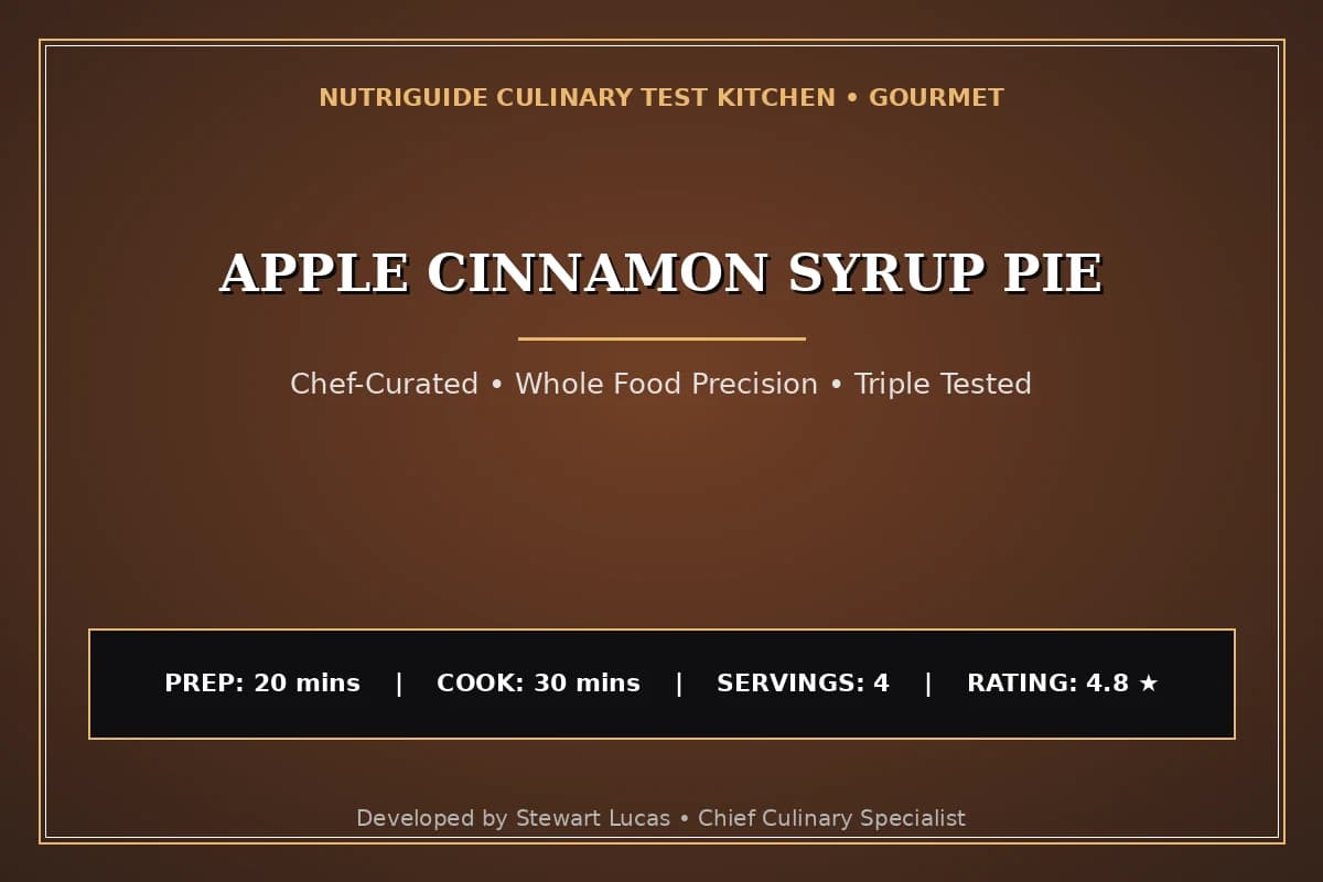 Apple Cinnamon Syrup Pie