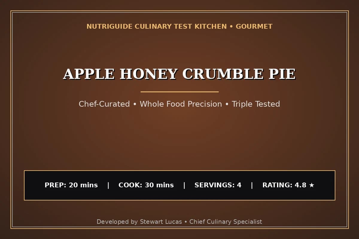 Apple Honey Crumble Pie