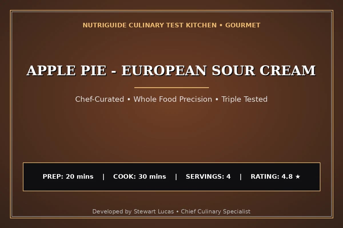 Apple Pie - European Sour Cream