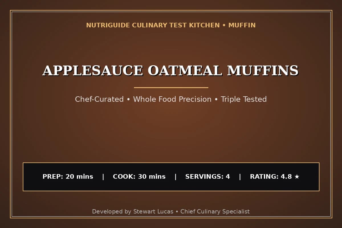 Applesauce Oatmeal Muffins