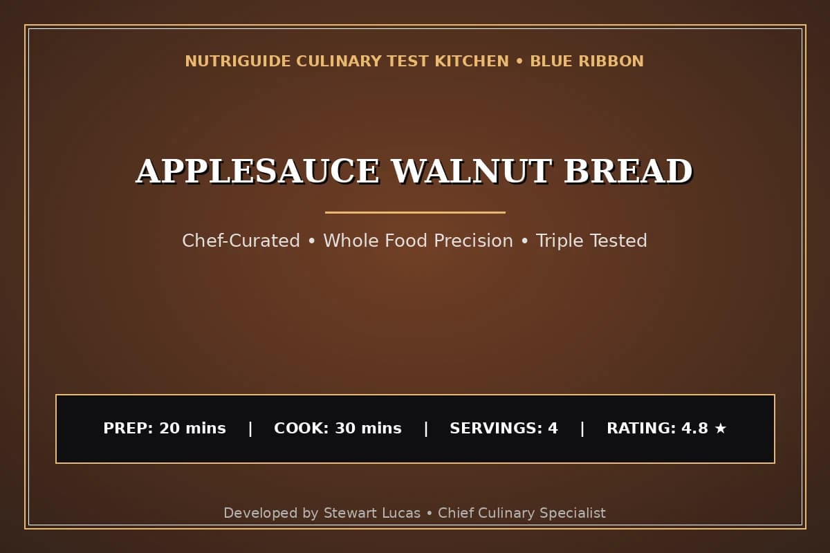 Applesauce Walnut Bread