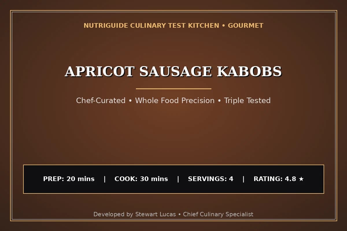 Apricot Sausage Kabobs
