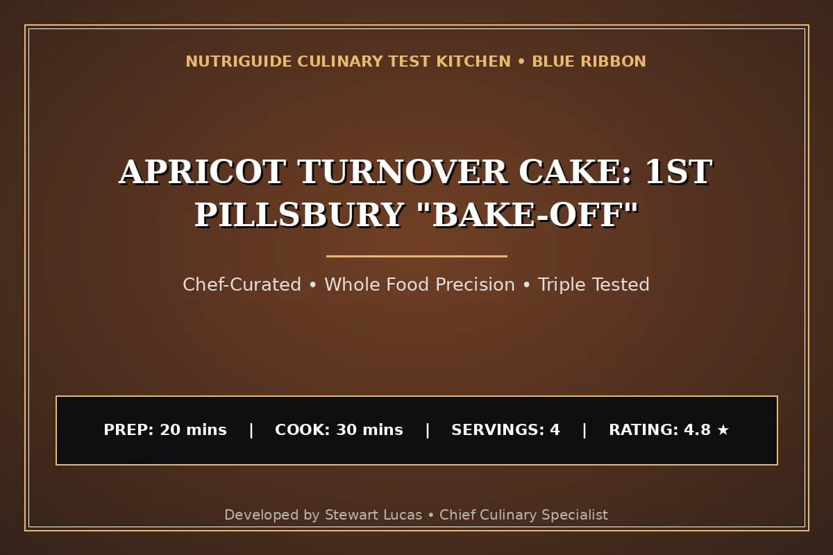 Apricot Turnover Cake: 1St Pillsbury "Bake-Off"