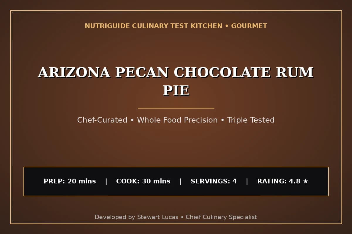 Arizona Pecan Chocolate Rum Pie