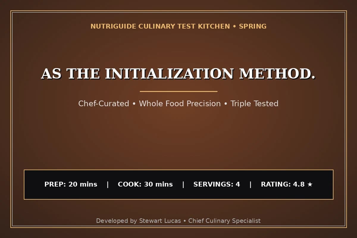 As The Initialization Method.