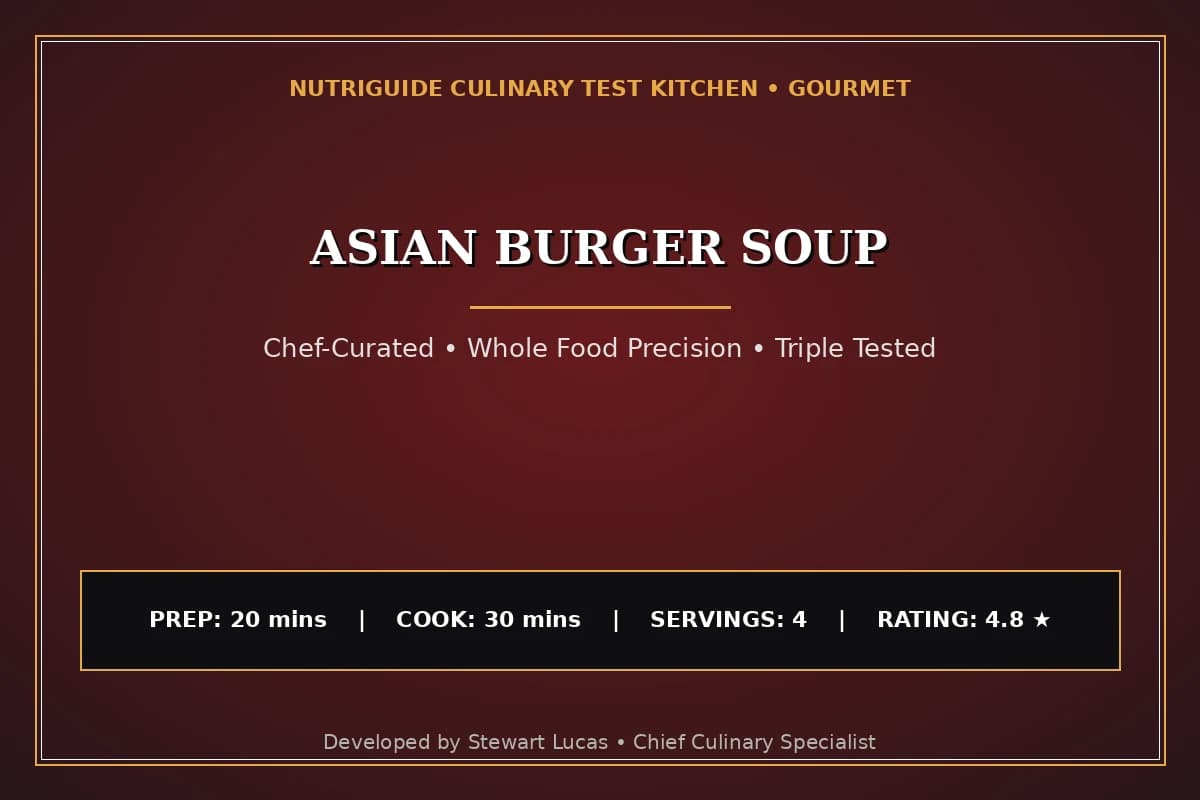 Asian Burger Soup