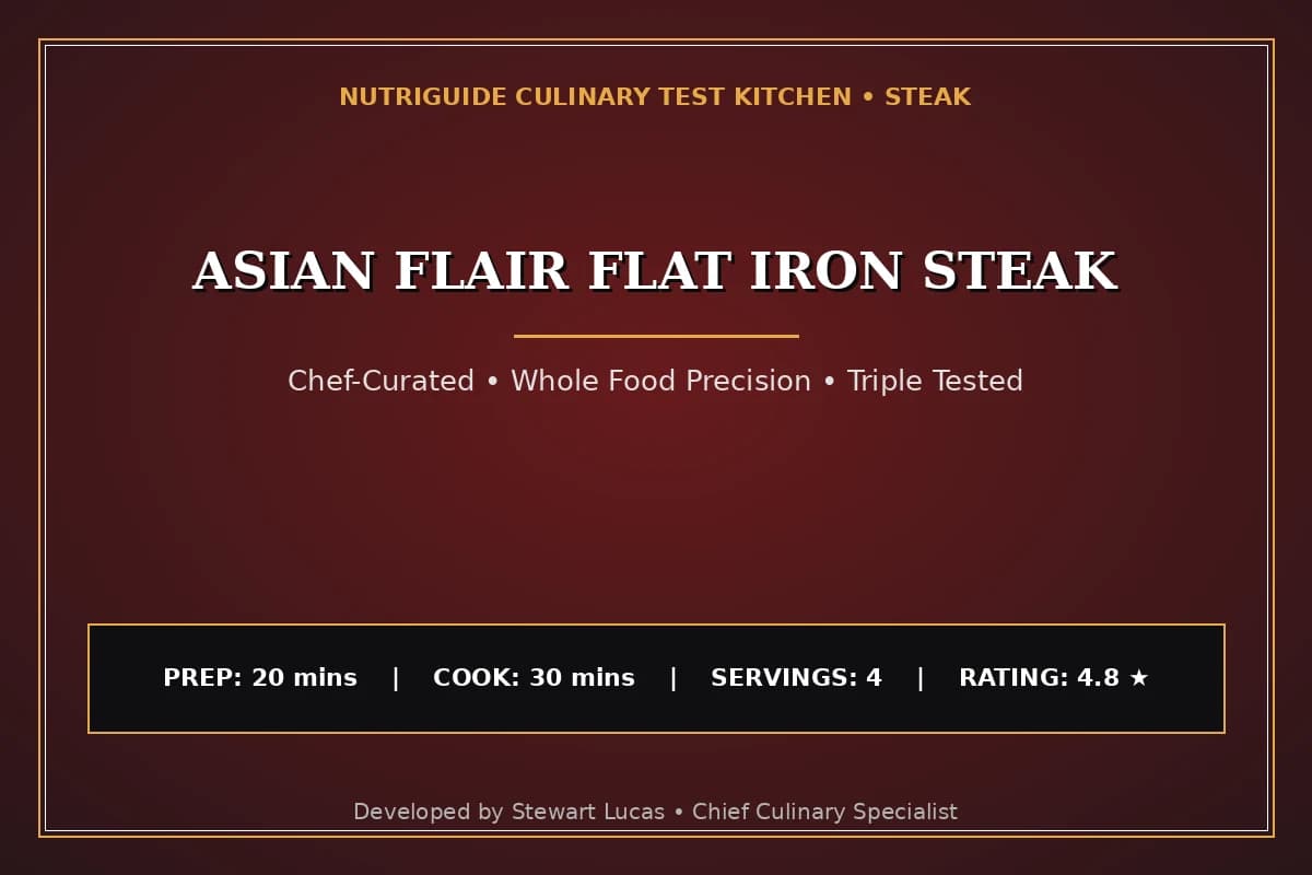 Asian Flair Flat Iron Steak
