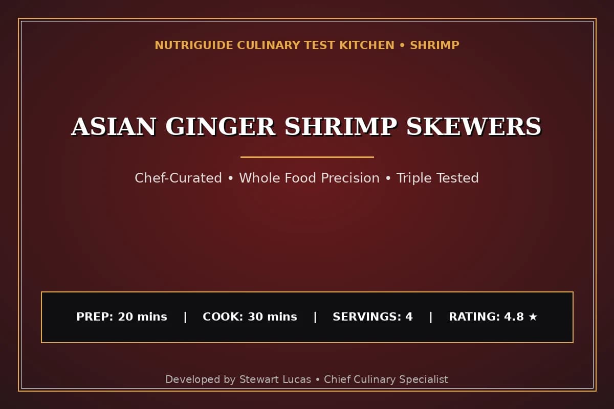 Asian Ginger Shrimp Skewers