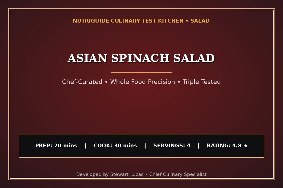Asian Spinach Salad