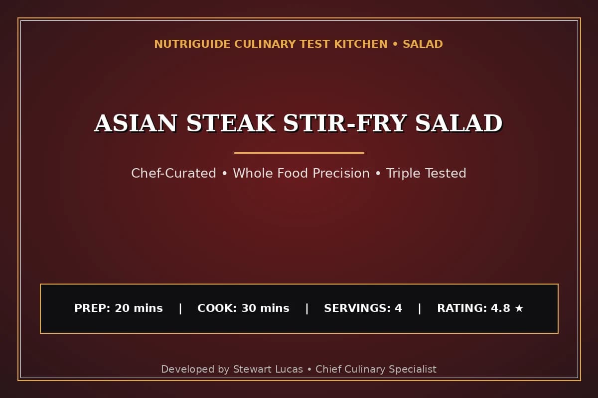 Asian Steak Stir-Fry Salad