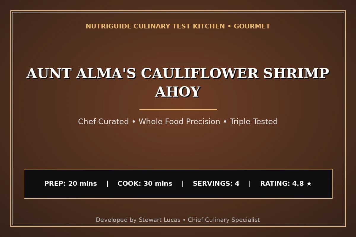 Aunt Alma'S Cauliflower Shrimp Ahoy