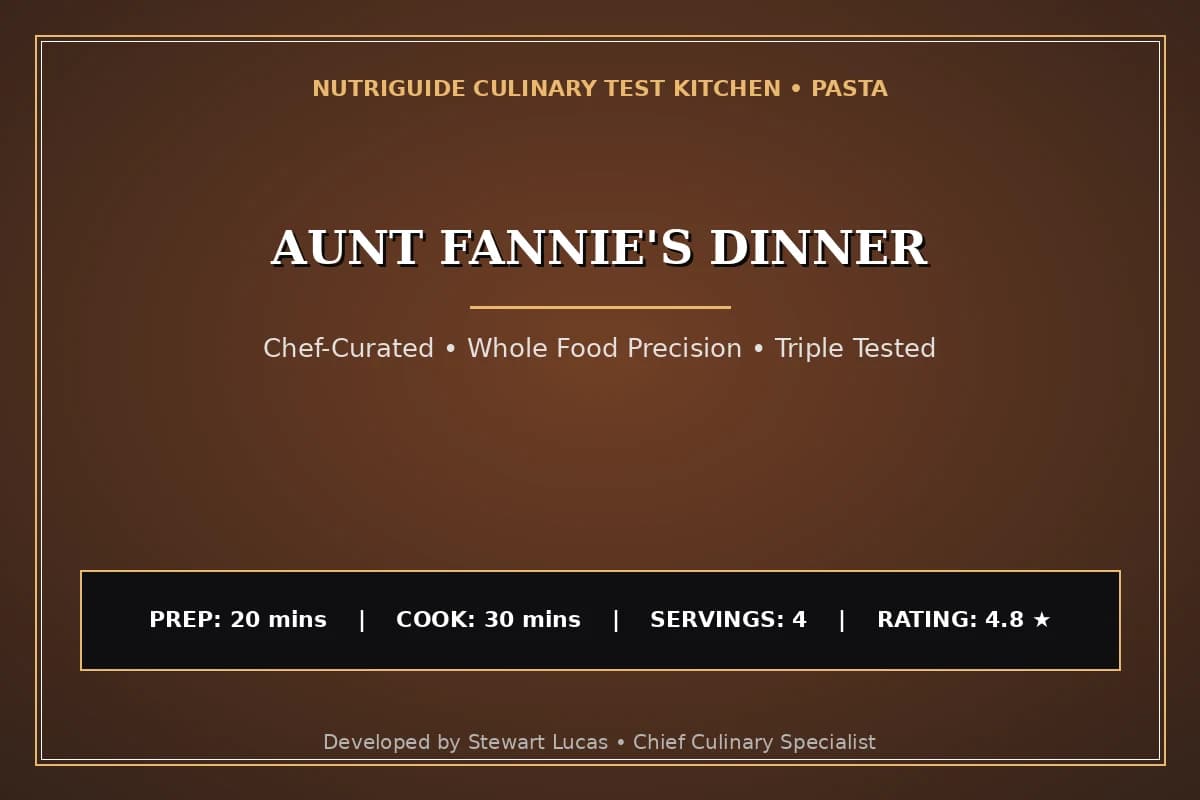 Aunt Fannie'S Dinner